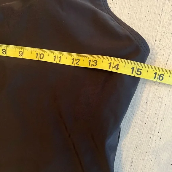 Beachsissi Black Halter Tankini with Floral Bikini Bottom Sz Large - Picture 5 of 7